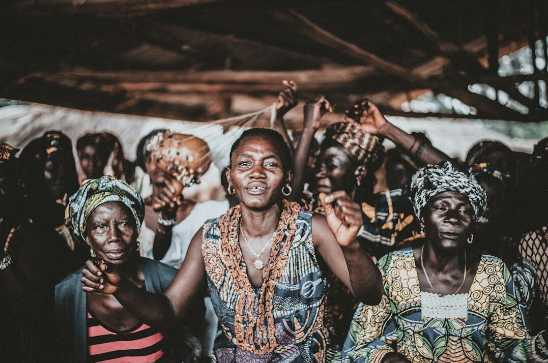 hopeful people smiling